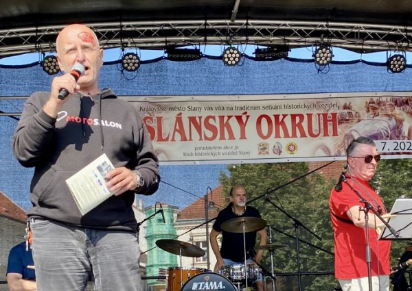 Veteránský závod XVI. Slánský okruh - sobota 19. července 2025 - Setkání majitelů motocyklů a aut.
